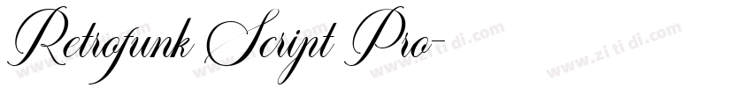 Retrofunk Script Pro字体转换 Retrofunk Script Pro字体转换
